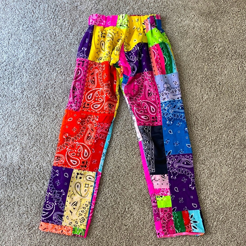 Paisley Bandana Pants Satin Lining